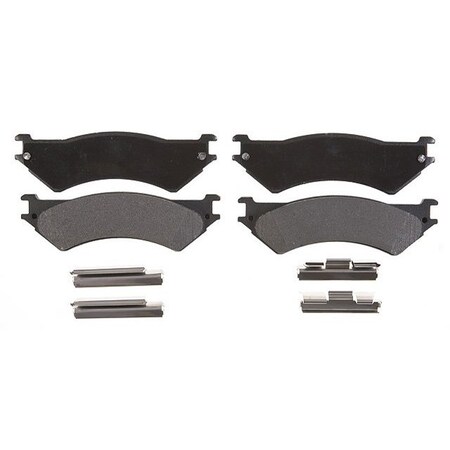 R/M Brakes BRAKE PADS OEM OE Replacement With Hardware Metallic PGD802M